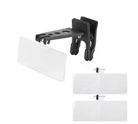 Lupa con Clip para Gafas, 3 Lentes Intercambiables 1,5X 2,5X 3,5X, Diseño Abatible para Trabajos de Cerca, Reparación Electrónica, Observación de Belleza