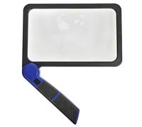 Lupa con gran área de visión de 5 aumentos de tiempo, iluminación LED para asistencia de lectura, baja visibilidad, lupa de lectura iluminada