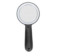 Lupa con Luz 10X Lupas de Lectura Grandes de Mano para Degeneración Macular, Lectura de Personas Mayores, Soldadura, Inspección