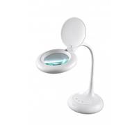 Lupa con luz 3X con luz y Soporte, lupas Grandes de Manos Libres con luz para Trabajar de Cerca y Leer a Personas Mayores