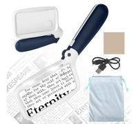 Lupa con luz LED, Lupa de Lectura 4X/8X con iluminación, LED Regulable para Personas Mayores con degeneración Macular, Lupa de Lectura para Personas Mayores,relojería, Monedas y Sellos.