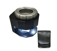 Lupa con Luz y Regla, Lupa Cuenta Hilos, Lupa para Impresión, Compacta para Textil, Joyería, Relojero, Imprenta, Óptica, Monedas, Sellos, Documentos, (Modelo 4)