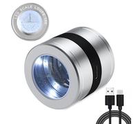 Lupa de 10 aumentos con luz LED y UV, Multifuncional, Escala de Vidrio, Lupa, Joyas, Monedas, Sellos, Gemas, Relojes, reparación de teléfono, inspección