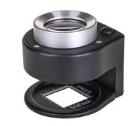Lupa de 30 aumentos con luz LED y UV, lupa iluminada para joyeros, lupa de ojos para sellos de monedas, gemas, color negro