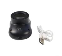 Lupa de 40x con lentes de cristal dobles y tres modos de luz LED blanca y morada adecuada para inspeccionar joyas, sellos, monedas y obras de arte en miniatura