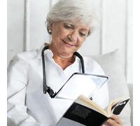 Lupa de Aumento 3X Recargable con Luz, Lupa Ajustable para Lectura Trabajo de Cerca, Cuello de Cisne Flexible Lupa para Personas, Ayudas para la Lectura para Personas Mayores