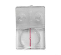 Lupa de aumento con para SKALA para sierra circular y encoladora de cantos, ayuda de posicionamiento de plástico con línea de marcado rojo, 6 variantes a elegir (25 mm/32 mm, 1-2 agujeros) (32 mm, 2