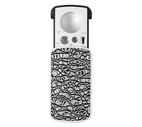 Lupa de Aumento de Bolsillo 30X 60X 90X, Lupa de Cristal para Ojo de joyero, Lupa Multifuncional con luz LED