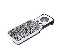 Lupa de Bolsillo con Luz LED, Deslizante Lupas Joyeros Aumento 30X 60X 90X Ojo Iluminada Lente Mano Portátil Lectura para Diamantes Piedras Preciosas Monedas SellosMinerales y Geologo(Plata)