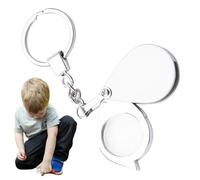 Lupa de Bolsillo Llavero, Lupa Llavero, Lupa de Bolsillo portátil, Lupa de Viaje Plegable, Lente de Lupa, Llavero portátil para Lectura, Ciencia y joyería