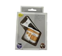 Lupa de bolsillo para microscopio montada en teléfono, ideal para niños, científicos, equipo educativo ligero, lupa ligera con luz