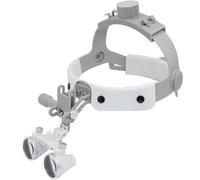 Lupa de cabeza binocular con diadema de cuero, gafas quirúrgicas dentales para aumento de precisión en odontología, cirugía, joyería y pasatiempos