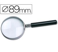 Lupa de Cristal Borde Metálico - 89 mm
