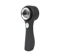 Lupa de cristal con lente 60X con luz LED/UV para inspección de sellos de joyería, lupa recargable, cómoda