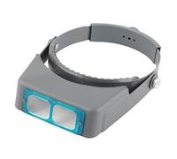 Lupa de Diadema Binocular, Lupa de Vidrio Óptico Ajustable con Cuatro Lentes Intercambiables para Reparación de Joyas, Lectura y Manualidades