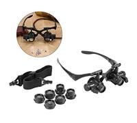 Lupa de Diadema con 10X 15X 20X 25X, Lupa de Diadema Cabeza Lupa para Relojero Reparación y Extensión de pestañas