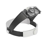 Lupa de Diadema, Portátil Lupa 1,5X A 10X, Lupa de Luz Led de Manos Libres, para Lectura, Reparación Electrónica Y Artesanía