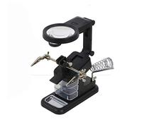 Lupa de escritorio multifuncional, lupas de manos libres, con interfaz USB, para cajón de clip auxiliar (Black)