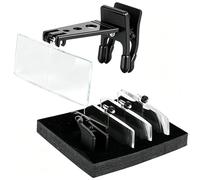 Lupa de Gafas con Clip, 4 Piezas de Lupa para Gafas 1,5X 2,5X 3,5X Aumento de Veces, Lupa para Gafas, para Lectura, Lupa de Joyería, Reparación Electrónica