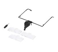 Lupa de Gafas LED Lupa de Cabeza Manos Libres con 3 Lentes Intercambiables 1.5X 2.5X 3.5X para extensión de pestañas Reparación de Relojes Inspección de Joyas Plantas Animales