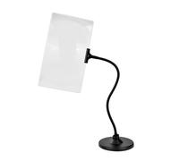 Lupa de hoja de vidrio grande para leer con soporte, lupa flexible para personas mayores, lecturas impresas, lupa de escritorio