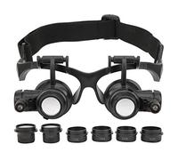 Lupa de joyería GENGUTOO con 2 Luces LED + 8 Lentes Intercambiables 10X 15X 20X 25X