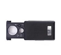 Lupa de Joyero, Lupa de 30x 60x, Lupa de Joyero Iluminada con Luz Negra UV para Monedas, Joyas, Sellos