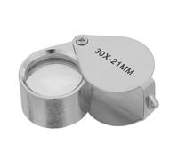 Lupa de Joyero Plegable de Bolsillo 30x, Mini Metálica