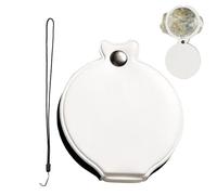 Lupa de lectura de libros de 3 aumentos, con funda, plegable, linda, para niños, adultos, hogar, oficina, viajes, al aire libre, lectura, observación y trabajos precisos