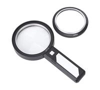 Lupa de lectura, doble lente LED Mango ergonómico Lupa portátil de acrílico para leer libros para hipótesis