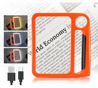 Lupa de lectura grande con lupa, lupa de lectura, lupa de mano libre, lupa de página completa, adecuada para personas mayores, perfecta para lectura, reparaciones, costura