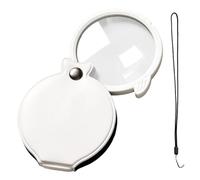 Lupa de lectura, lente de lupa | Herramienta de lectura portátil 3X transparente con cordón para pasatiempos de ciencia, niños, aula, escuela de ciencias, hogar, personas mayores, exploración de la