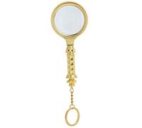 Lupa de lectura para ancianos 8X, lupa de mano retro de 60 mm de diámetro tallada en aleación de zinc, para leer libros, periódicos, insectos, mapas, crucigramas, impresiones, joyería