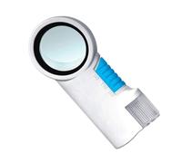 Lupa de Lectura portátil 8X LED/Lupa óptica portátil con función de Linterna for niños y Ancianos for Leer periódicos, Libros, mapas, inspeccionar Monedas
