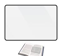 Lupa de lectura, PVC de 0,1 cm, 3 lupas grandes fáciles de usar, ayuda de página óptica transparente, visor de hojas de lectura para libros, documentos y lecturas sin fatiga ocular