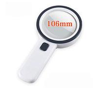 Lupa de lente de vidrio óptico de mano 30X, lupa de bolsillo portátil, para apreciación de colección de antigüedades La lectura de ancianos