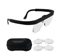 Lupa de lupa de 1,5/2,5/3,5 aumentos, para montaje en cabeza, lupa de joyería con múltiples lentes para manualidades, relojes, electrónica, reparación, herramientas de hobby