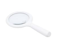 Lupa de luz fría y cálida de cristal, lente acrílica inastillable, agarre antideslizante, herramienta de mano portátil para evaluación de joyas, sellos para coleccionar, lupa LED ajustable fría/cálida