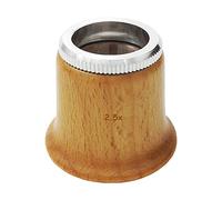 Lupa de madera Official Geneva Precisione 2.5x para reparación de relojes