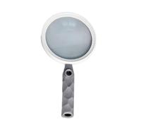 Lupa de mano con agarre ergonómico para estudiantes y lectores mayores, manualidades, pasatiempos, inspecciones, joyería, herramienta de masaje ABS
