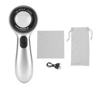 Lupa de Mano con luz LED 30X Recargable para inspección de caligrafía de joyería 4 Modos de iluminación