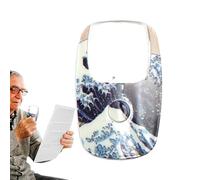 Lupa de mano iluminada, lupa grande de 5 aumentos, lupa de lectura lateral iluminada de 5 aumentos, lupa rectangular lateral iluminada para leer, periódicos, libros, deberes