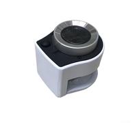 Lupa de mano portátil de 30x con luz LED para inspección de joyas, sellos y lectura de impresiones finas, escala integrada, brillo ajustable, (blanco)