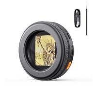 Lupa de Mano Portátil para Monedas con 3 Niveles de Luz LED Ajustable - Microscopio Manual y Lupa para Lectura de Mayores, Inspección de Joyería y Colección de Monedas