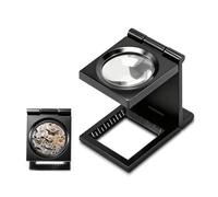 Lupa de mesa cuentacables, cuenta de alambre de aumento de 10x, lente de 28 mm con escala mililimétrica, aleación de zinc, lupa de lectura para trabajo oficina casa reparación hobby artesanía