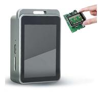 Lupa de microscopio antiembudo - 7X/11X/15x Lupa de mano con 8 LED de luz blanca y ultravioleta, lupa portátil para joyeros, grabación de fotos y videos con un solo clic, pantalla de 2.1 pulgadas