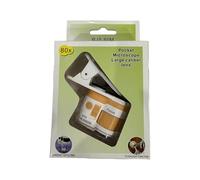 Lupa de microscopio de tamaño de bolsillo para niños, herramienta científica ligera con clip de montaje para teléfono, lupa ligera con luz