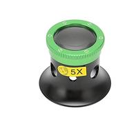 Lupa de Ojo de Aumento 5X, Lupa de relojero con Lente de Cristal de Zafiro, Lupa de Ojo de joyeros de aleación de Aluminio para inspección Antigua de Relojes de joyería, Lupa de