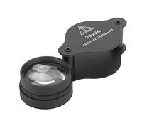 Lupa de Ojo, Lupa de Cubierta de Metal Plegada Pequeña Y Compacta Duradero Y Confiable Tiempos de Aumento de 30X Plegable Y Compacto para Antigüedades para Sellos