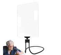 Lupa de página de libro, lente de material acrílico 3X, lupa de cuello portátil, vidrio de lectura ligero manos libres con cordón ajustable, herramienta óptica para manualidades, costura, tejido